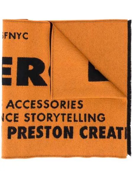 Heron Preston шарф с жаккардовым логотипом