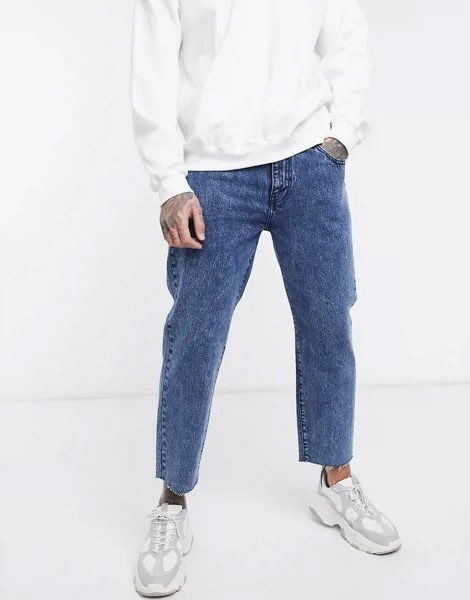 Джинсы прямого кроя до щиколотки Dr Denim-Голубой