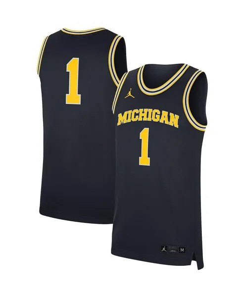 Майка Men's Brand #1 Michigan Wolverines  Jordan, темно-синий