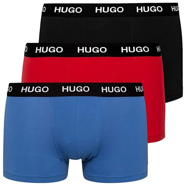 Боксеры HUGO 3 шт, синий