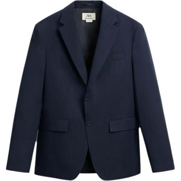 Деловой костюм мужской синий Zara, синий