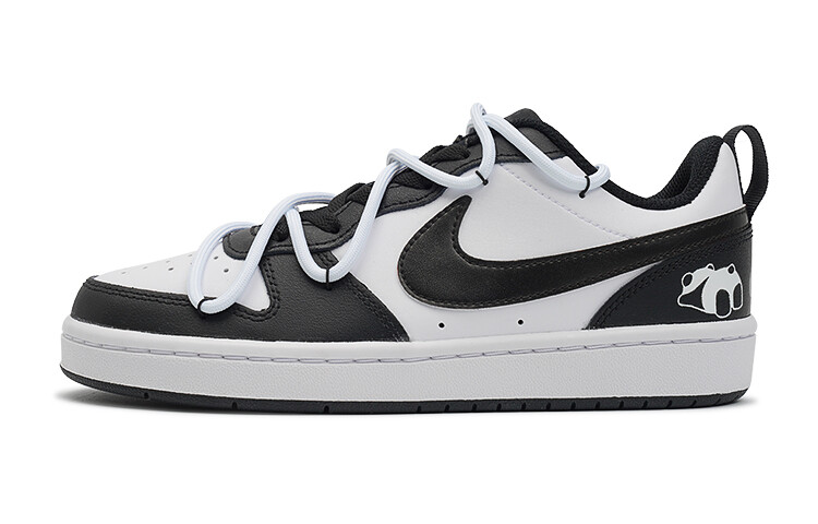 Кроссовки Nike Court Borough Skateboarding Shoes Women's Low-top White, черный/белый