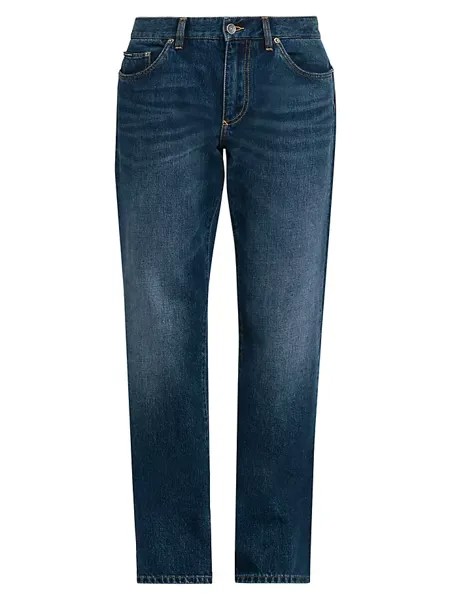Прямые джинсы с пятью карманами Dolce&Gabbana, цвет variante abbinata