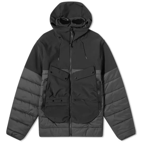 C.P. Company Комбинированная защитная куртка Shell-R компании Shell-R, черный