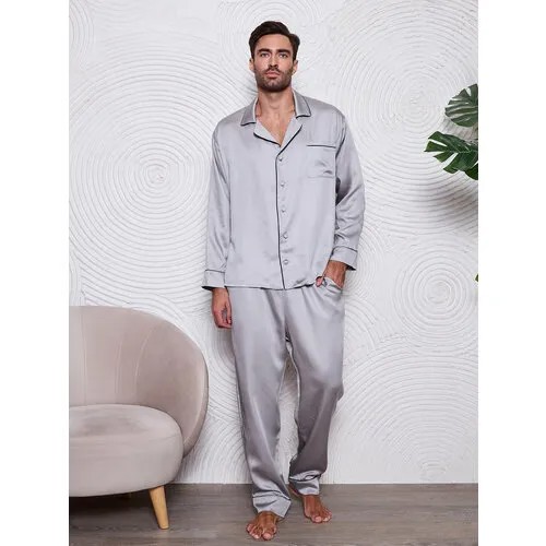 Пижама  Малиновые сны, размер 54, серый