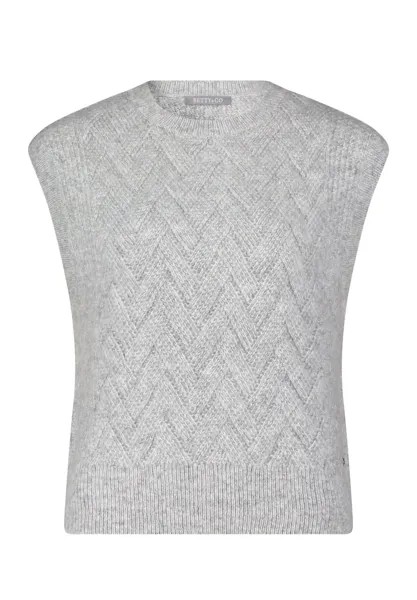 Вязаный свитер OHNE ARM Betty & Co, цвет light silver melange