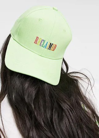 Зеленая кепка с вышитым радужным логотипом Reclaimed Vintage Inspired-Зеленый цвет