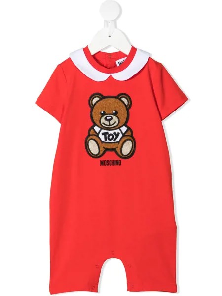 Moschino Kids ромпер с логотипом Toy Bear