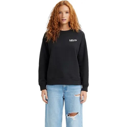 Свитшот Levi's Women Graphic Standard Crew, размер XS, , белый, черный, мультиколор