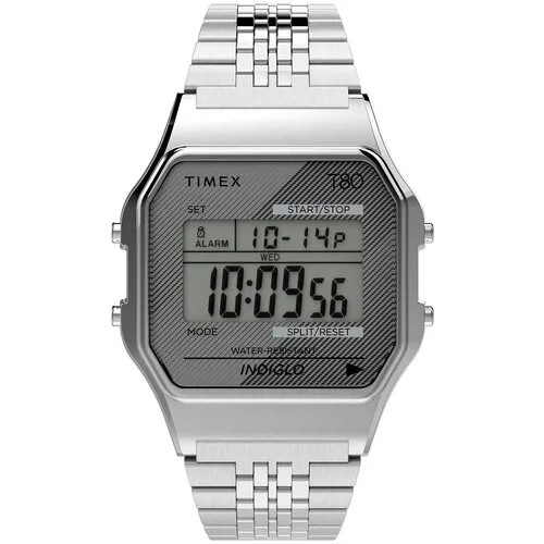 Наручные часы TIMEX T80 TW2R79300, серебряный, серый