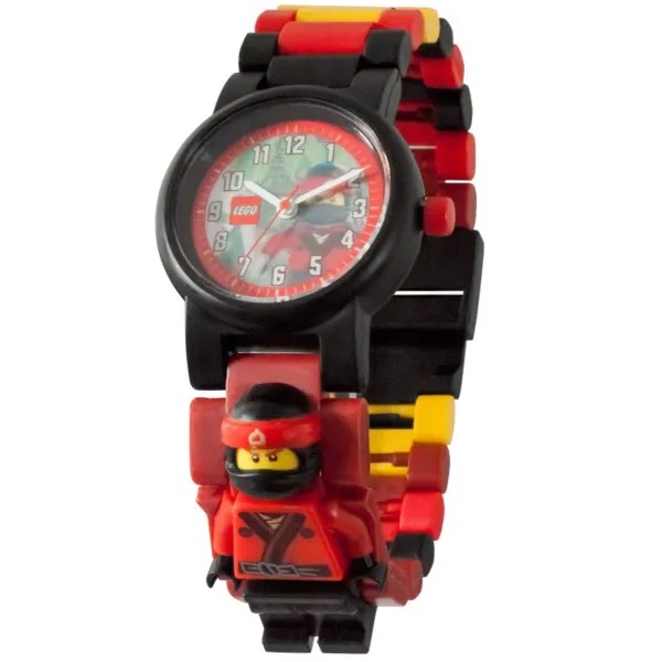 Часы Lego Ninjago Movie Наручные с минифигурой Kai на ремешке