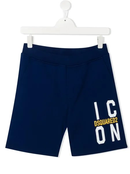 Dsquared2 Kids шорты с принтом Icon
