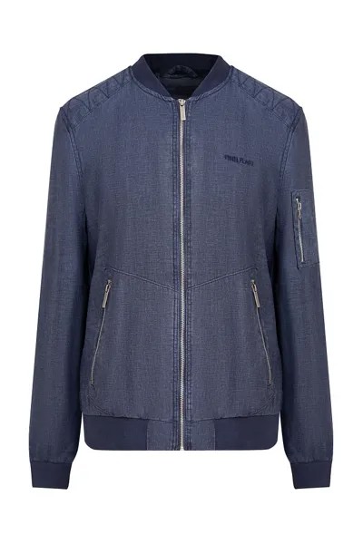 Бомбер мужской Finn Flare S20-42000 синий 3XL
