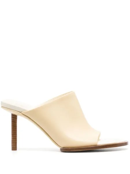 Jacquemus мюли Les Mules Rond Carré, нейтральный цвет