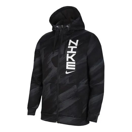 Куртка Men's Nike Therma-FIT Sport Clash Full-Length Zipper Cardigan Training Hooded Track Jacket Black, черный