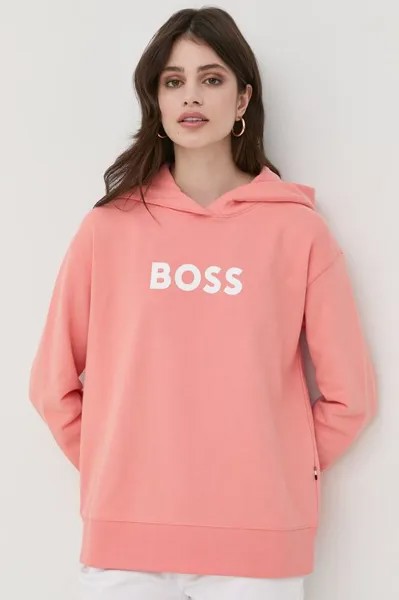 Толстовка BOSS из хлопка Boss, оранжевый