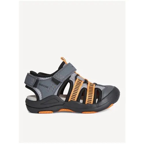 Туфли летние открытые GEOX для мальчиков JR SANDAL KYLE цвет светло-бежевый/оранжевый, размер 29