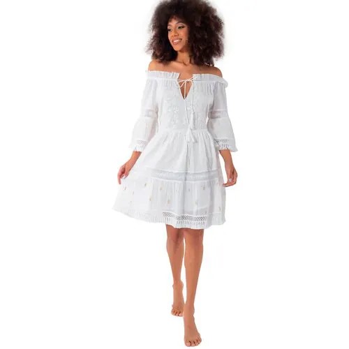 Пляжное платье ICONIQUE, размер 46, белый