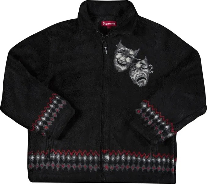 Куртка Supreme Drama Mask Fleece Jacket 'Black', черный