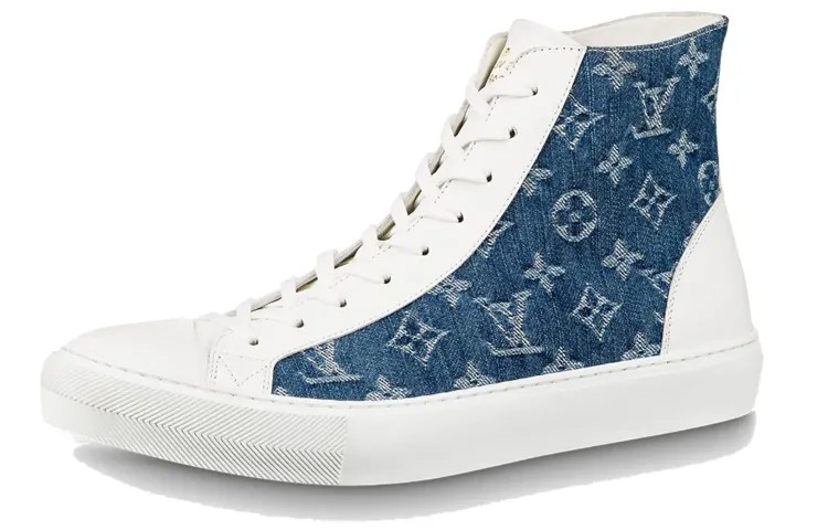 Высокие кроссовки Louis Vuitton Unisex Tattoo Denim-Blue