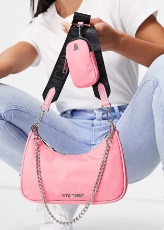 Розовая сумка через плечо с ремешком-цепочкой Steve Madden BVital-Розовый цвет