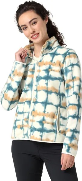 Толстовка женская Wrangler Women Full Zip Fleece Jacket Sugar Shibori голубая XL