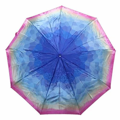 Смарт-зонт Crystel Eden, голубой, фуксия