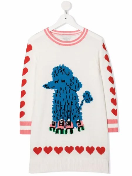 Stella McCartney Kids платье вязки интарсия