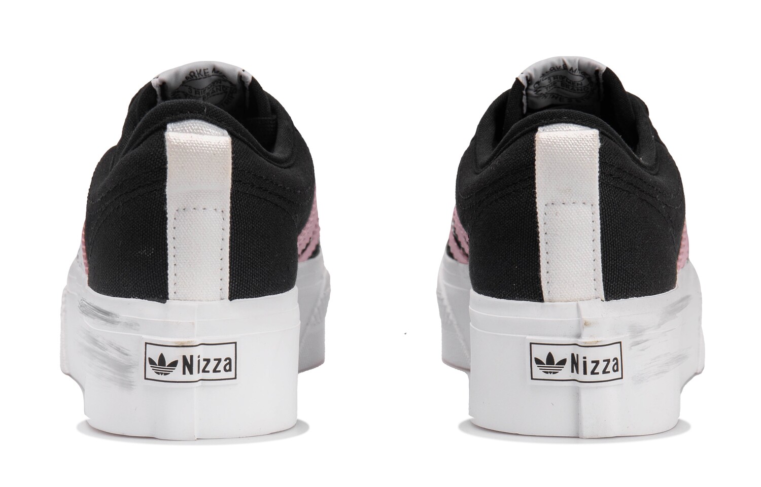 Кроссовки adidas originals NIZZA Series Skateboarding Shoes Women's Low-top Black/pink, черный/розовый