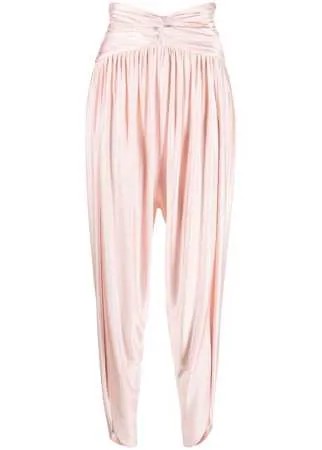 Alexandre Vauthier брюки с завышенной талией и сборками