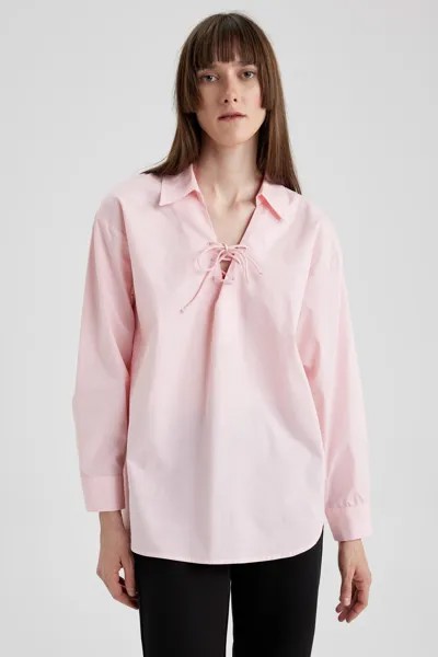 Блуза DeFacto Langarm OVERSIZE FIT, цвет Hellrosa
