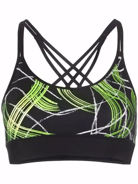 DKNY criss-cross strappy sports bra