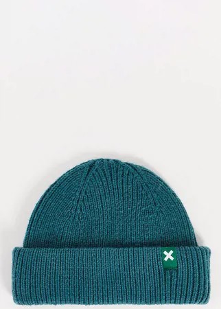 Изумрудно-зеленая шапка-бини COLLUSION Unisex-Желтый