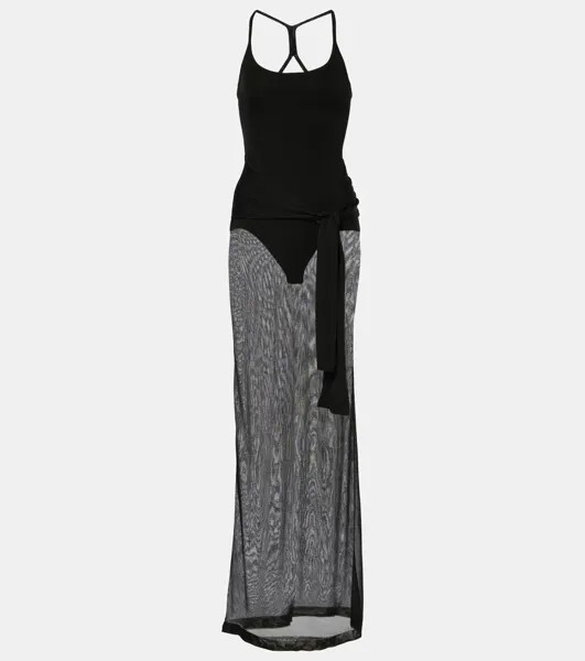 Декорированное платье La Robe Maille Nodo Jacquemus, черный