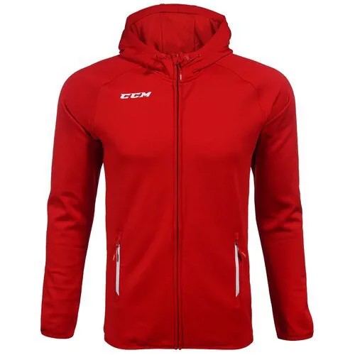 Толстовка CCM Full Zip Hood Sr р.XXL (черный)