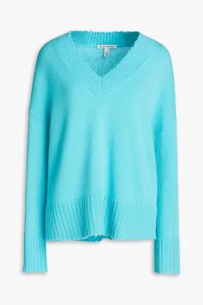 Потертый кашемировый свитер Autumn Cashmere, бирюзовый