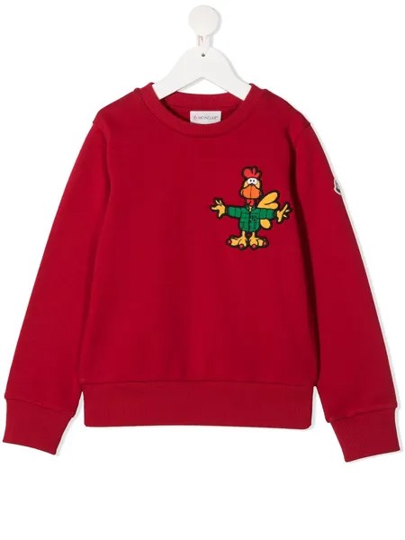 Moncler Enfant толстовка с нашивкой
