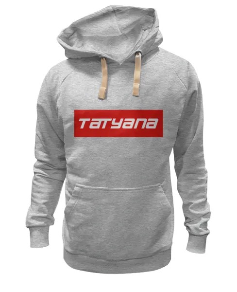 Худи Printio Tatyana серое 2XL