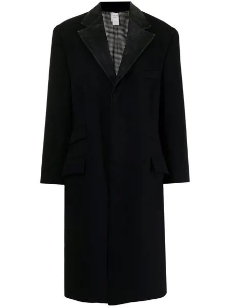 Versace Pre-Owned длинное однобортное пальто