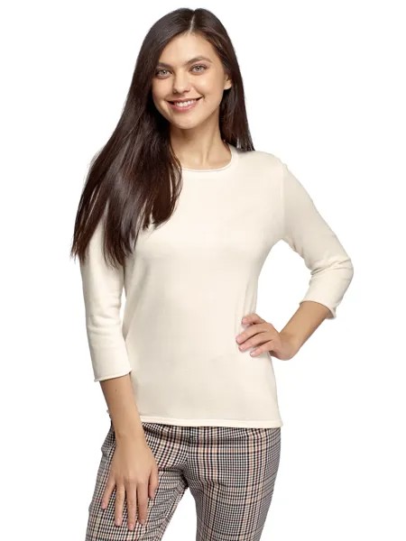 Джемпер женский oodji 63812687 белый 2XS