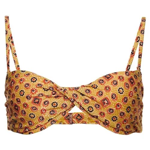 Лиф Superdry BOHO TWIST BANDEAU BIKINI TOP, размер 12, желтый