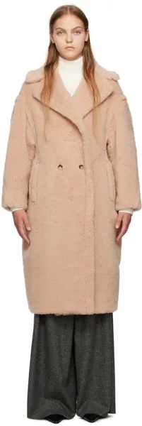 Розовое пальто Teddy Bear Icon Max Mara