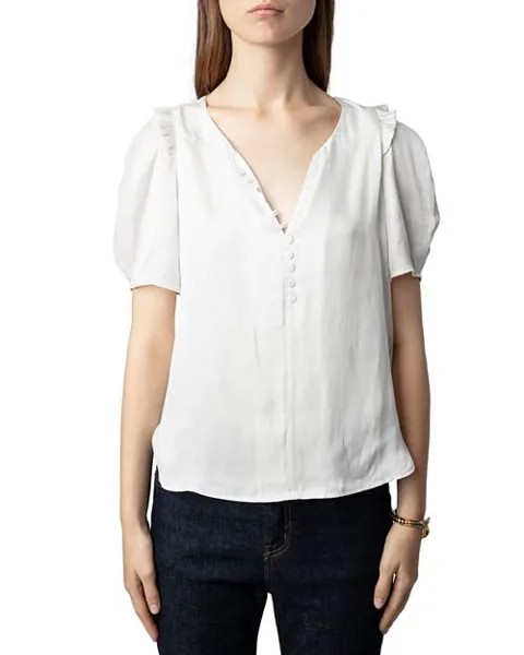 Атласная блузка Twity Zadig & Voltaire, цвет Gray