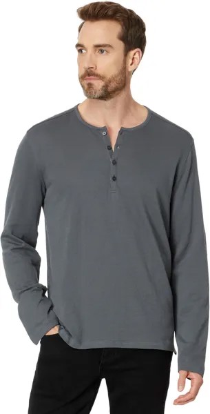 Футболка John Varvatos Walden Henley, цвет Iron Grey