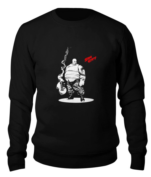 Свитшот унисекс Printio Sin city / город грехов черный XS