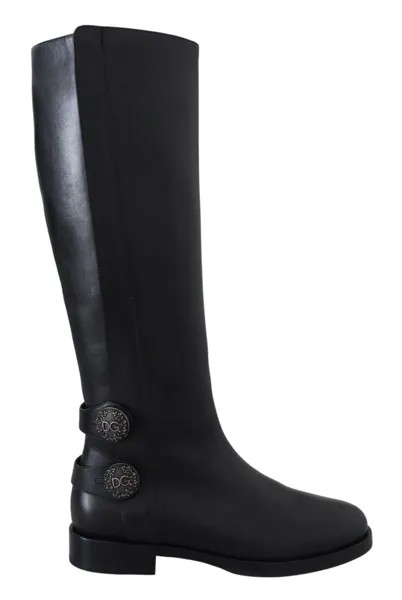 DOLCE - GABBANA Shoes Черные женские байкерские ботинки из телячьей кожи EU36.5/US6 Рекомендуемая розничная цена 900 долларов США