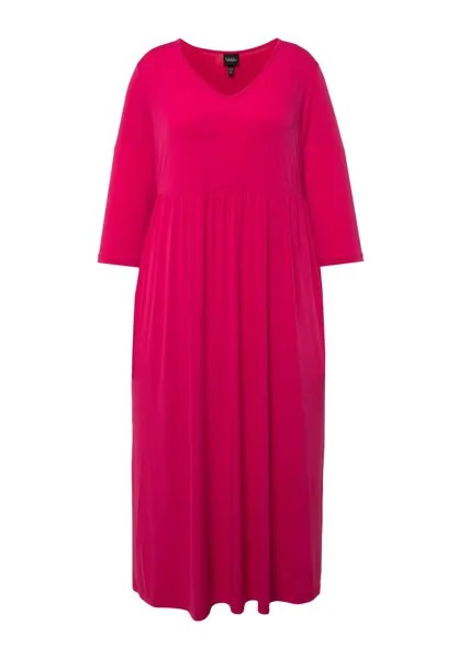 Платье макси Matte Empire Classic A-Line Ulla Popken, розовый
