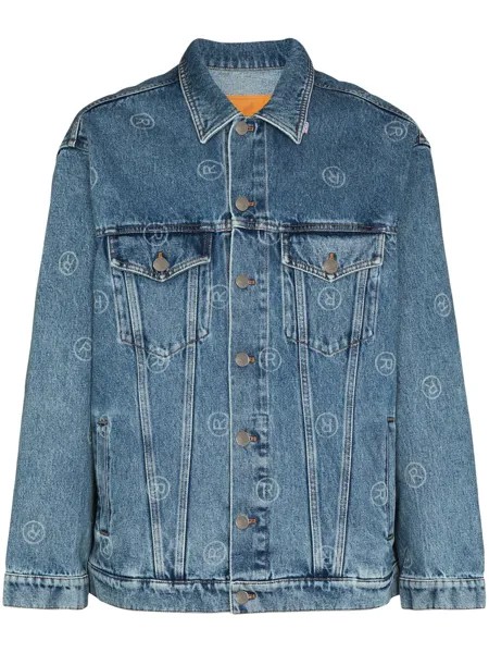 Martine Rose джинсовая куртка оверсайз с логотипом