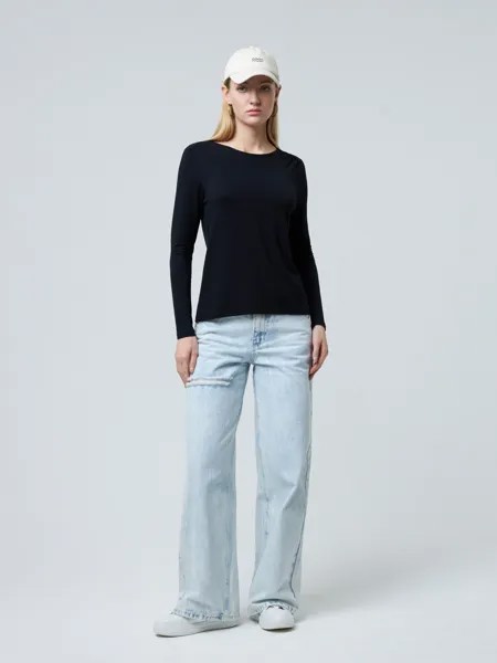 Лонгслив женский MEXX TU2194026W черный 2XL