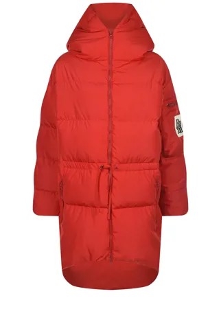 Красный пуховик oversize Bacon